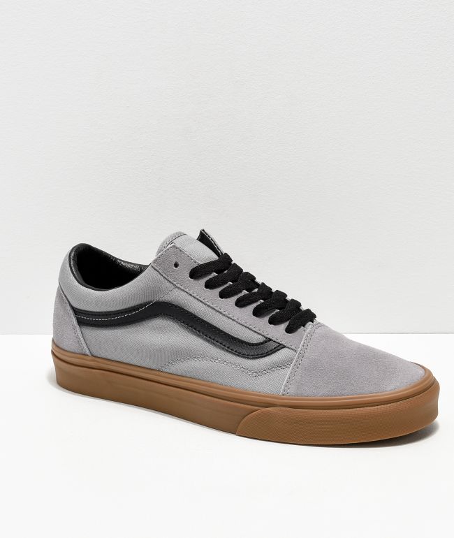 vans grey gum sole old skool